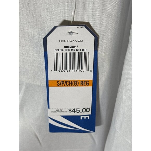 Nautica Boys Little Full-Zip Fleece Jacket, Grey, Size S, NWT - Picture 4 of 5